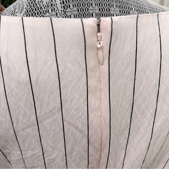 Calvin Klein Blush Pink Stripe Midi Dress | Size 12 | NWT - Picture 8 of 15